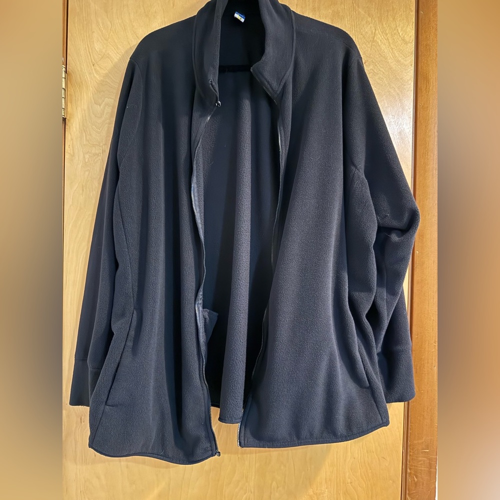 Old Navy Black Lightweight Fleece Jacket